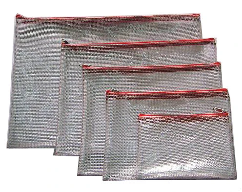 PP File Bag With Plastic Zipper (F-A022)