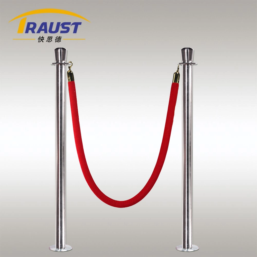 Crowd Control Tape Barrier Stanchion Fixed Post and Rope System