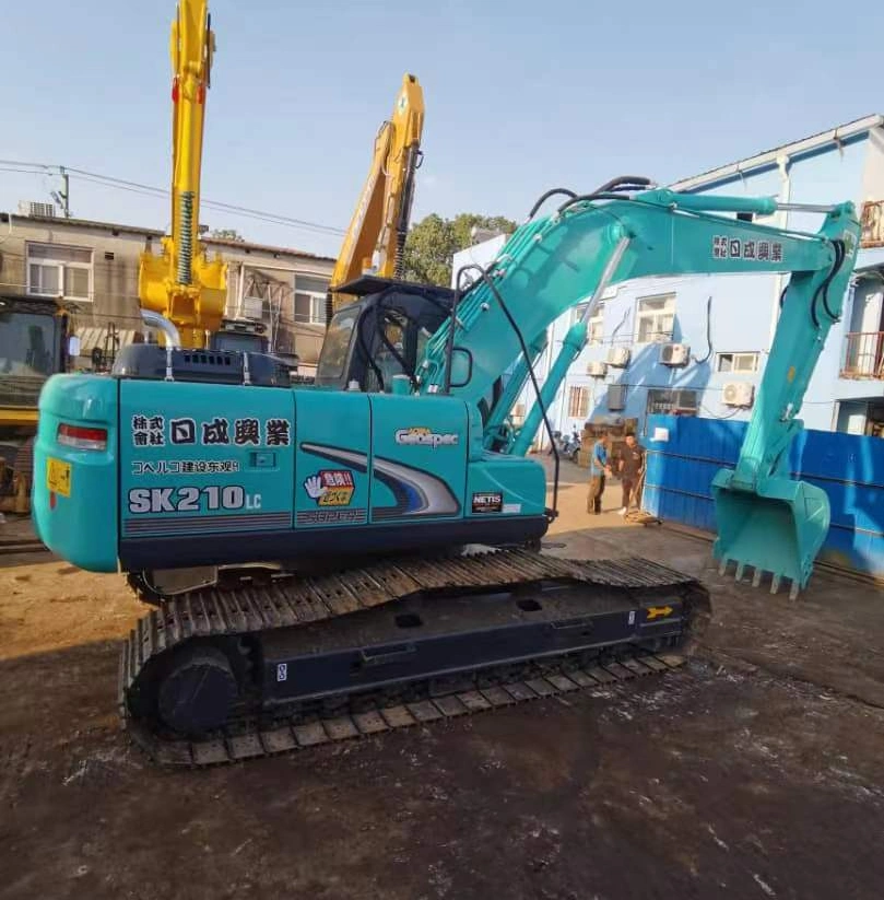 Equipamento de construção de 20 toneladas Sk75/SK210/SK200/SK260/SK350/Sk360, escavadora/escavadora usada Kobelco Sk2K210-10 SK210-8 Escavadora de rastos utilizada