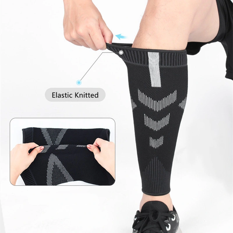 Knitted Calf Compression Sleeves Running Sport Calf Support Autumn Winter Women Men Leg Shin Socks Varicose Veins Wrap