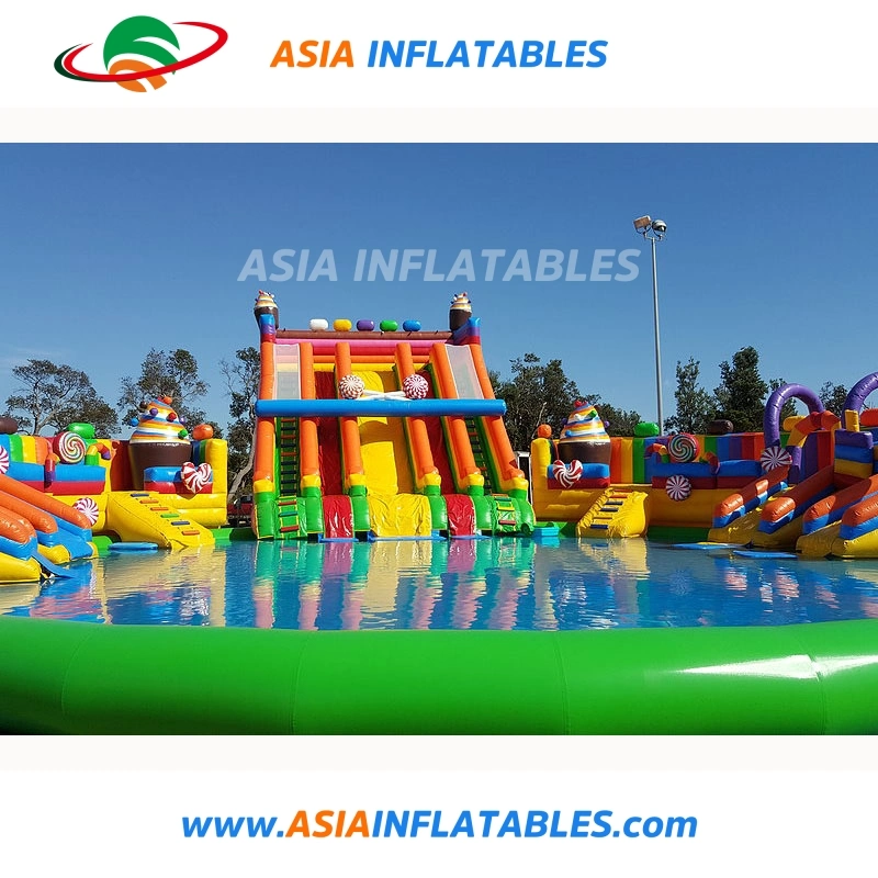 Outdoor Amusement Park Inflatable Pool Water Park