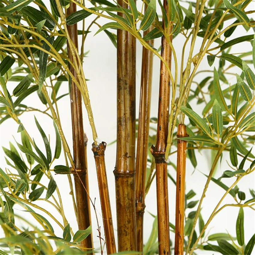 Custom Tree Silk Decorative Plants Artificial Fake Bamboo Stick Artificial Árboles grandes