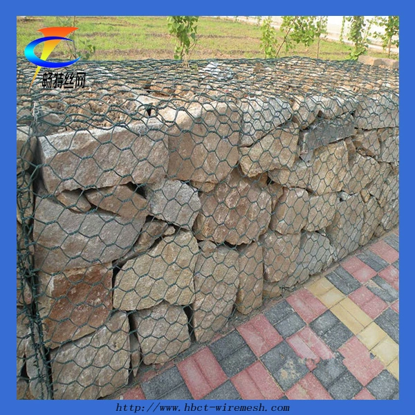 PVC-beschichtete sechseckige Mesh Gabion Box