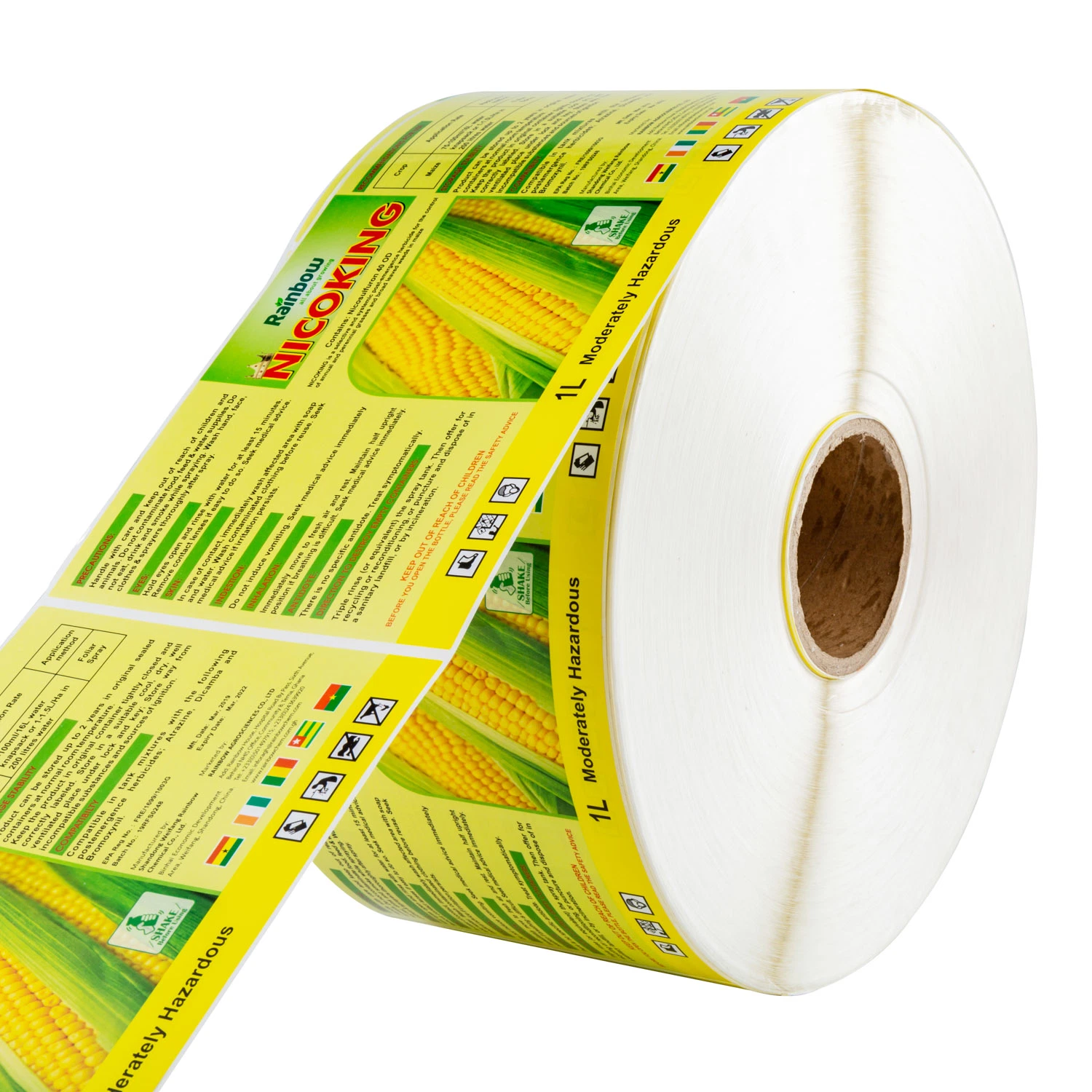 Printed Sticky Label Pesticide Insecticide Self Adhesive Roll Label Sticker