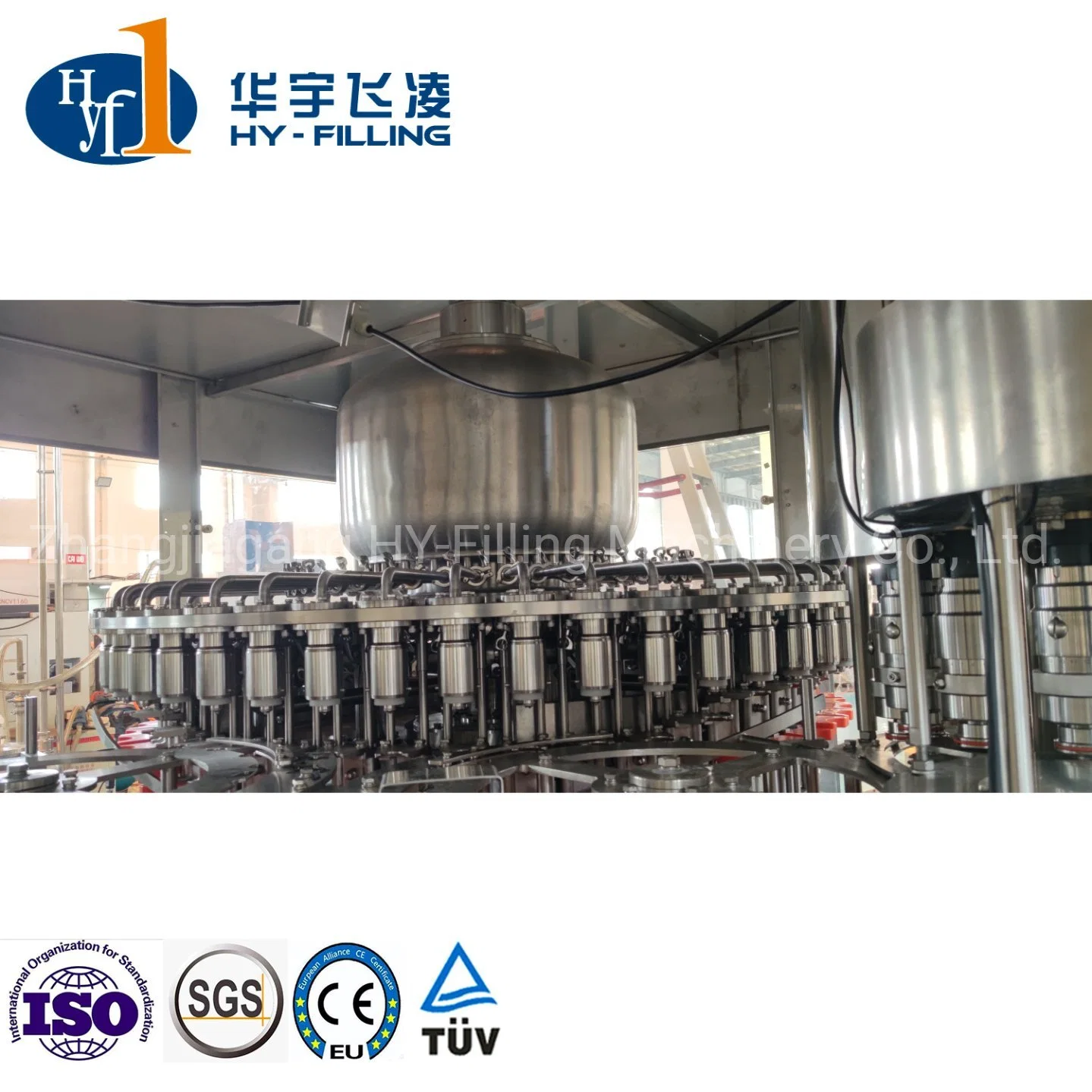 500ml 1L 2L boisson laitière Ligne de production de plafonnement de l'remplissage rinceuse capsuleuse de remplissage d'aliments, boissons et la production de céréales de la machine de ligne