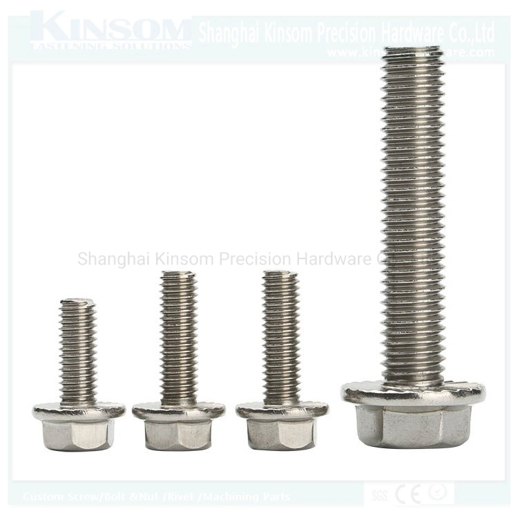 Hexagon Flange Head Bolt/Steel Bolt/Hex Flange Bolt and Nut Full and Partial Thread