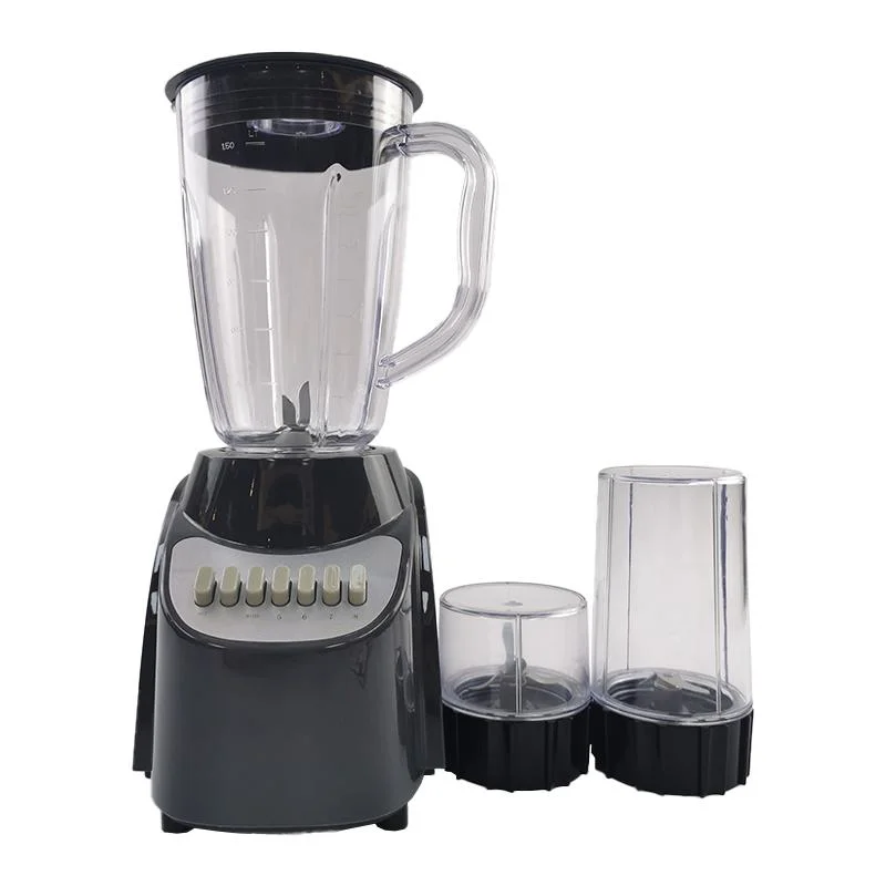 CE CB LVD EMC RoHS aprobado Potente batidora el jugo Liquidizer con 4 puntos de acero inoxidable desmontable Blade, 8 Velocidades 7 botones de tecla de piano con la fresa, el picador