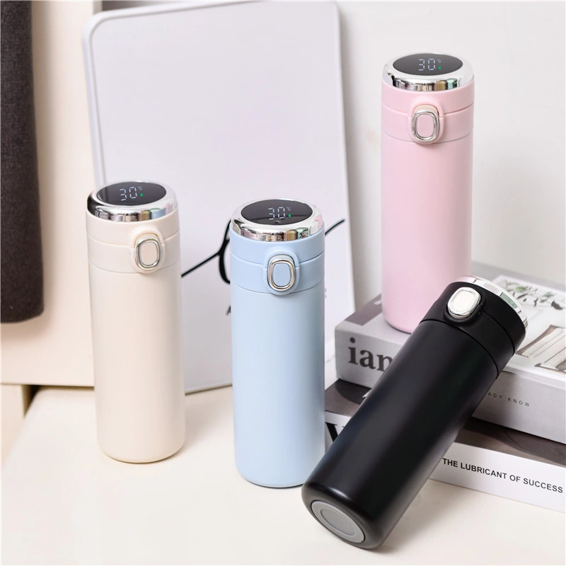 2023 Digital Stainless Steel Tumbler Vacuum Flasks Thermo Smart Water Bottle with LED Temperature Display