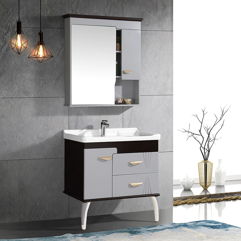 Wash Basin Bathroom Sink Cabinet Set with Mirror