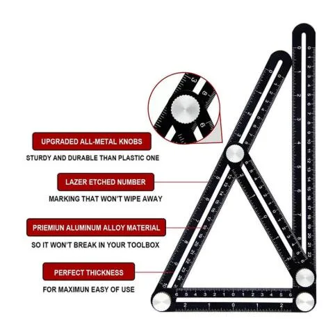 Factory Wholesale/Supplier Template Multi Angle Measuring Tool