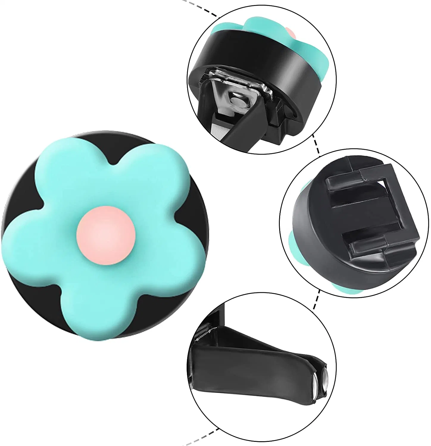 Flower Air Vent Clip Colorful Perfume Car Air Freshener