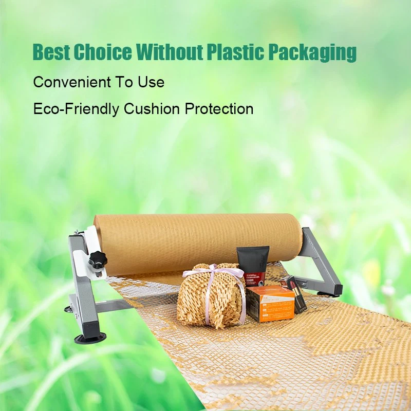 Hot-Selling Perfect Application Packaging Cushion Wrapping Roll Kraft Paper Honeycomb Dispenser