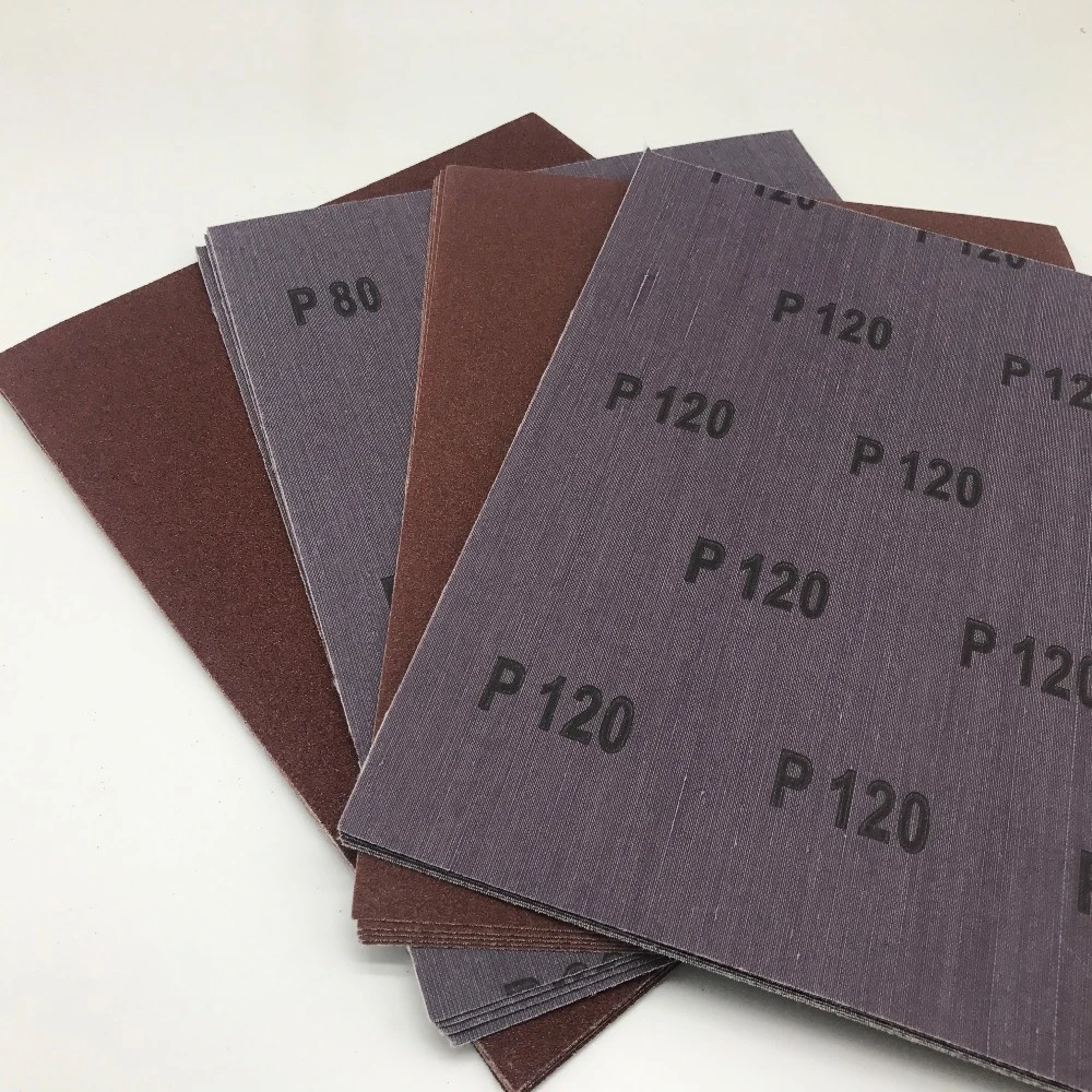 Hand Sanding Aluminum Oxide a/O Abrasive Emery Cloth Sheet