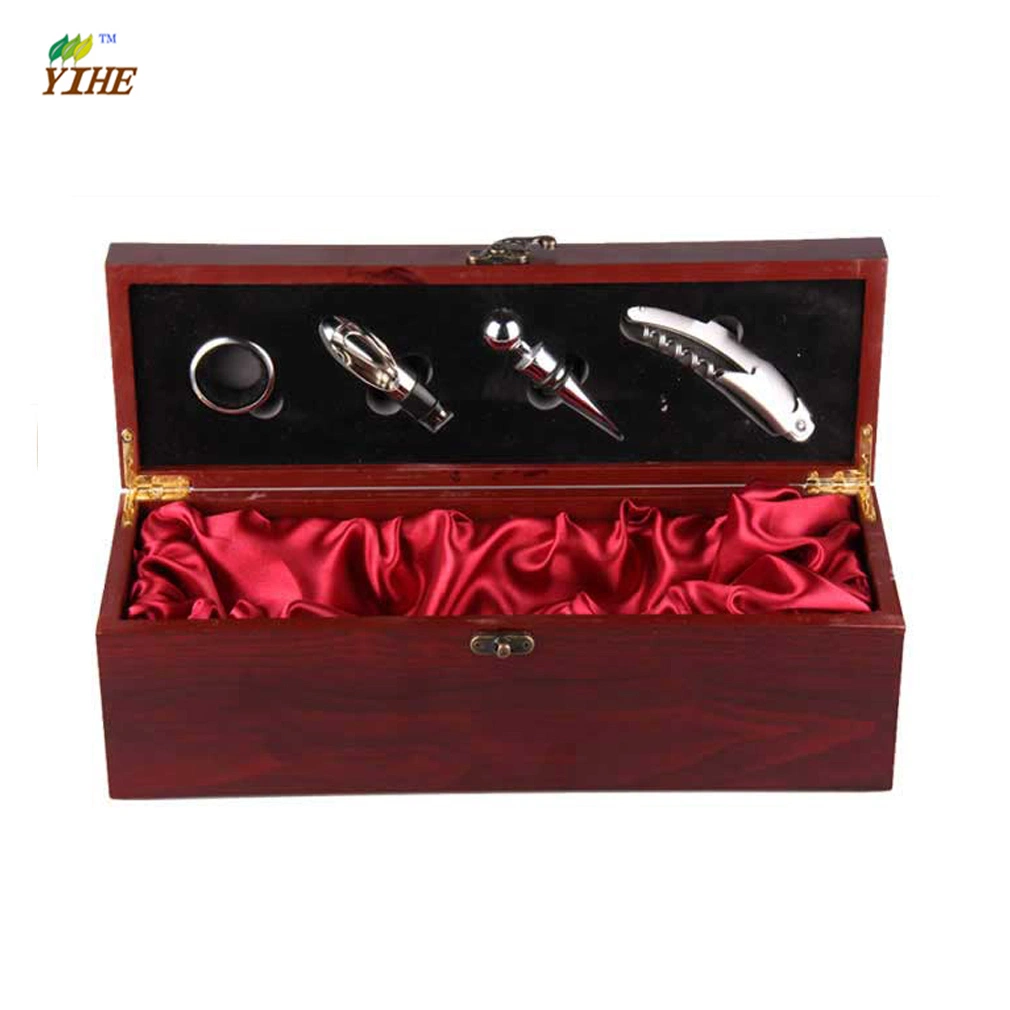 Luxury Wooden Wine Box with The Tools