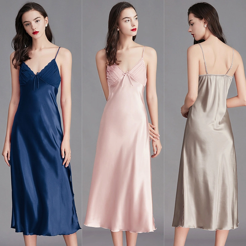 Women&prime; S Sleeveless Long Nightgown Summer Full Slip Sleep Dress Soft Nightshirt Chemise Sleepwear Lounge Dresses