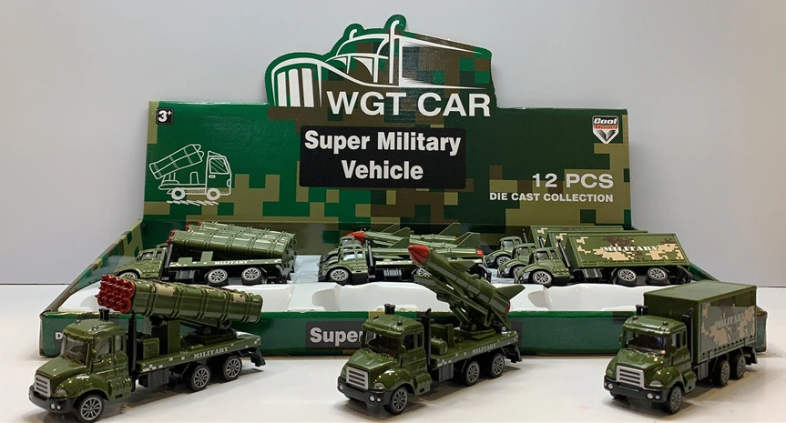 Alloy Pull Back Military Car Toy Model for Children Toy Car