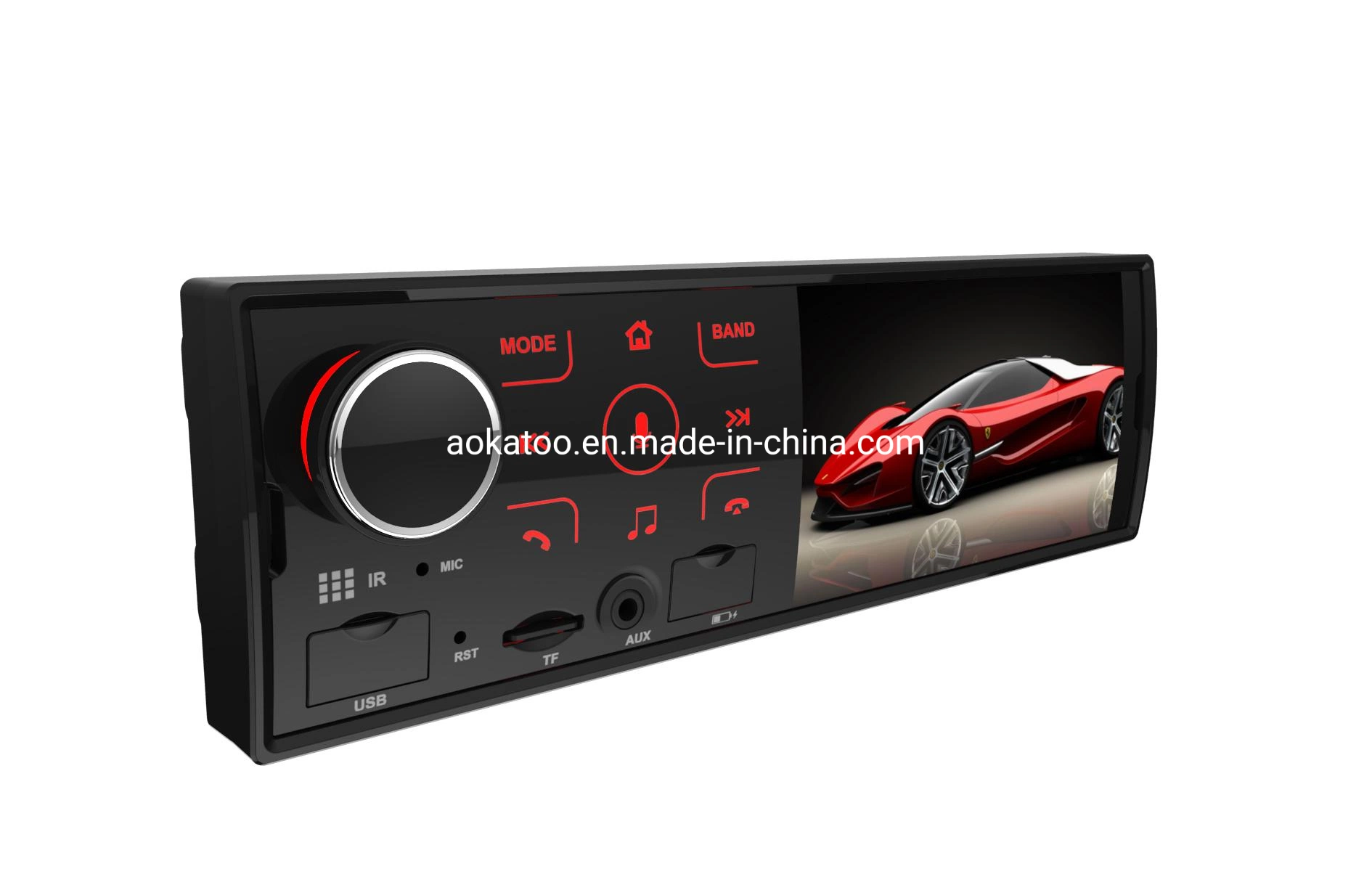 1 DIN Bluetooth Car espejo MP5, receptor digital multimedia