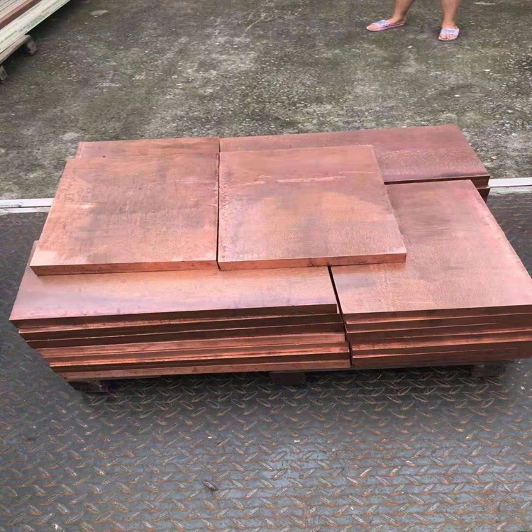 High-End Copper Products Copper Cathode 99.99% Factory Supply 99.97% 99.99% Industry Electrolytic Red Copper Sheet Plate