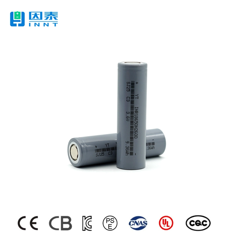 18650 Rechargeable Battery Lithium Cell Li-ion 2500mAh 3.6V High Capacity for Power Tools