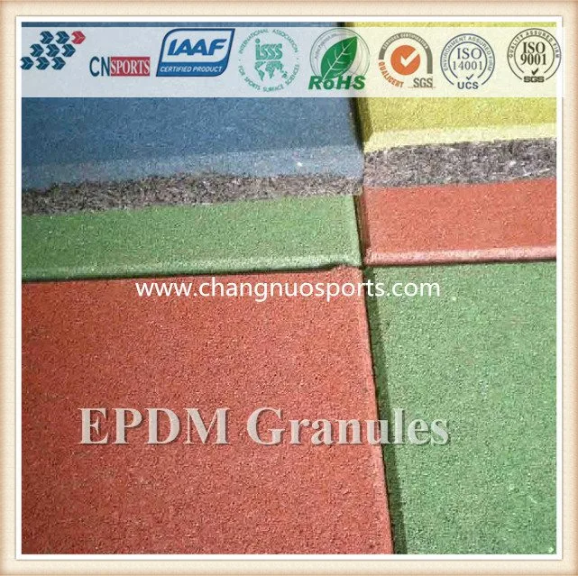 EPDM Rubber Flooring Granules Wet Pour Rubber for Outdoor Playground