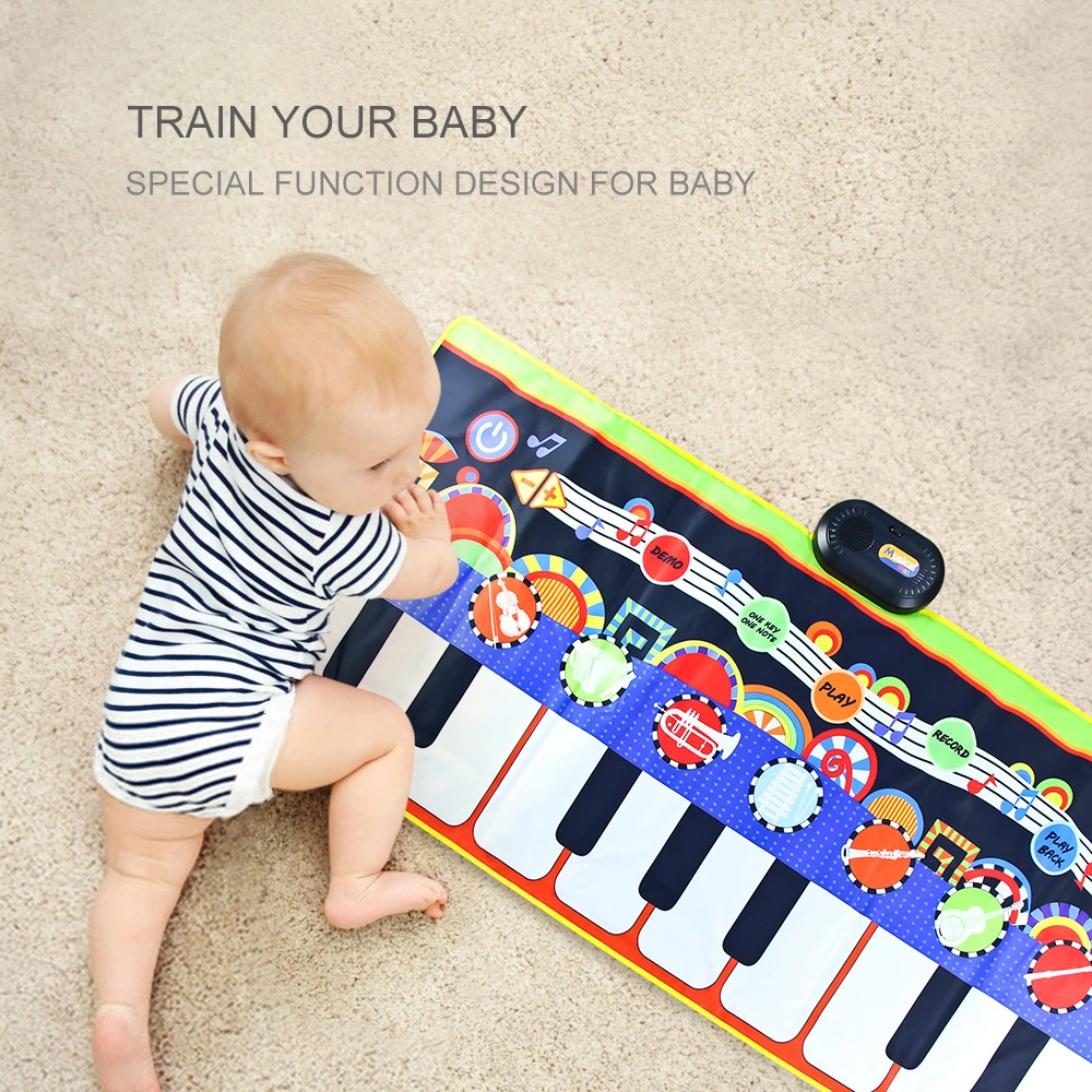 Floor Piano Mat for Kids & Toddlers, Giant Piano Mat, 24 Keys, 10 Built in Songs