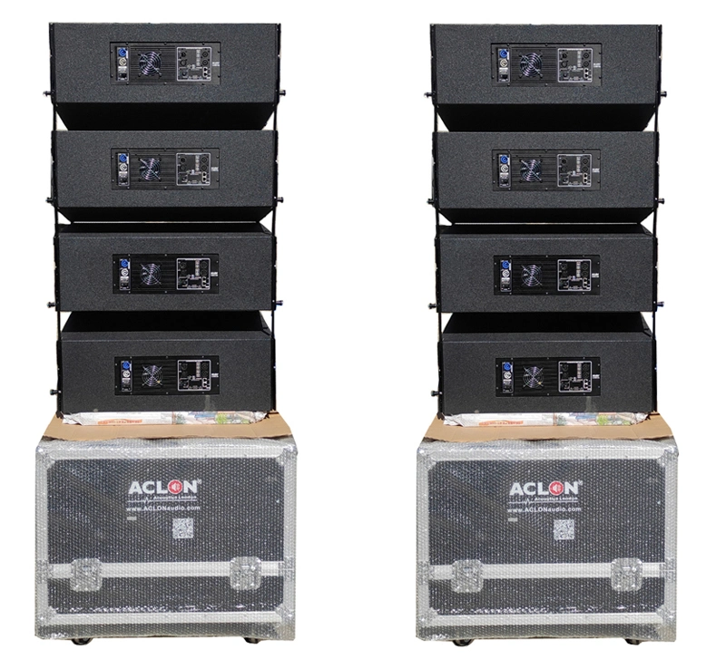 Aclon Audio Double 8 Zoll Compact Active Line Array System Für den Kirchentagung Saal