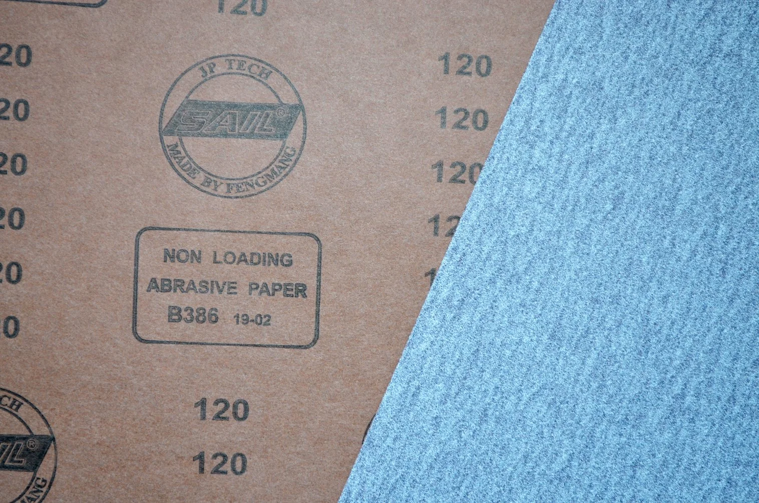 B386 Abrasive Paper, Aluminum Oxide, Latex Paper, Special Coated, Polish Wood and Painting