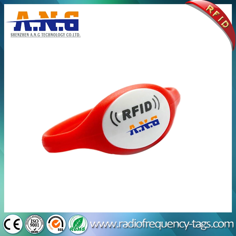 Promotional Silk Screen Printing Smart Card Silicone RFID Bracelet & Wristband