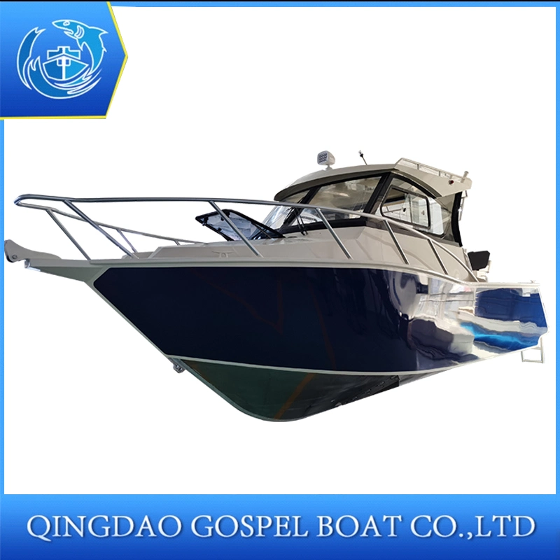 7.5m International Standards House Cabin Fishing Aluminum Boat with Ce