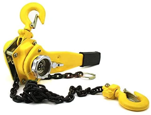 Lever Block Chain Hoist Comealong Lift Puller 1-1/2 Ton 5'