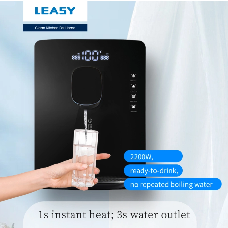 Leasy Wall-Mounted Instant Heating Hot/Warm Pipeline Water Dispenser with Voice Prompt