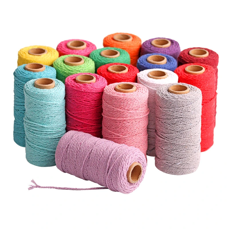 2mm 3mm 4mm 6mm High quality/High cost performance  High Strength Packing DIY Cotton Rope