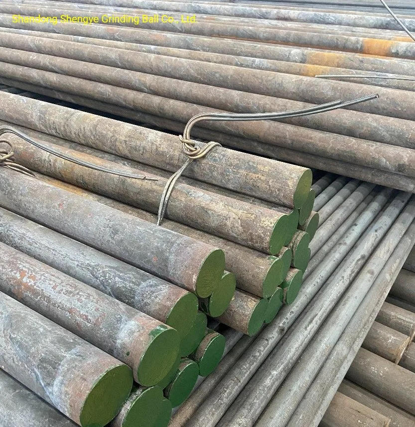 Long Service Life Wear Resistance Grinding Media Steel Rod for Rod Mill