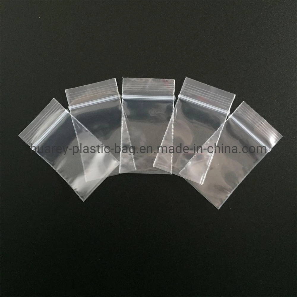 Low Density Plastic Clear Reclosable Grip Seal Bag with Write-on-Panels