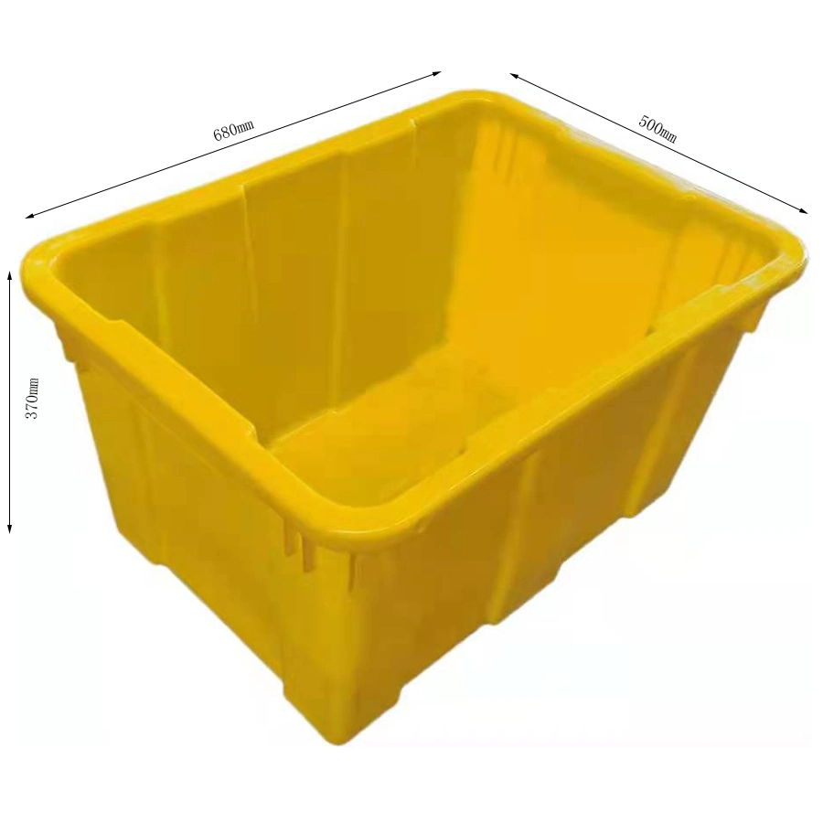 Medical Plastic Kit with Lids Stackable and Nestle Turnover Box Yellow Color