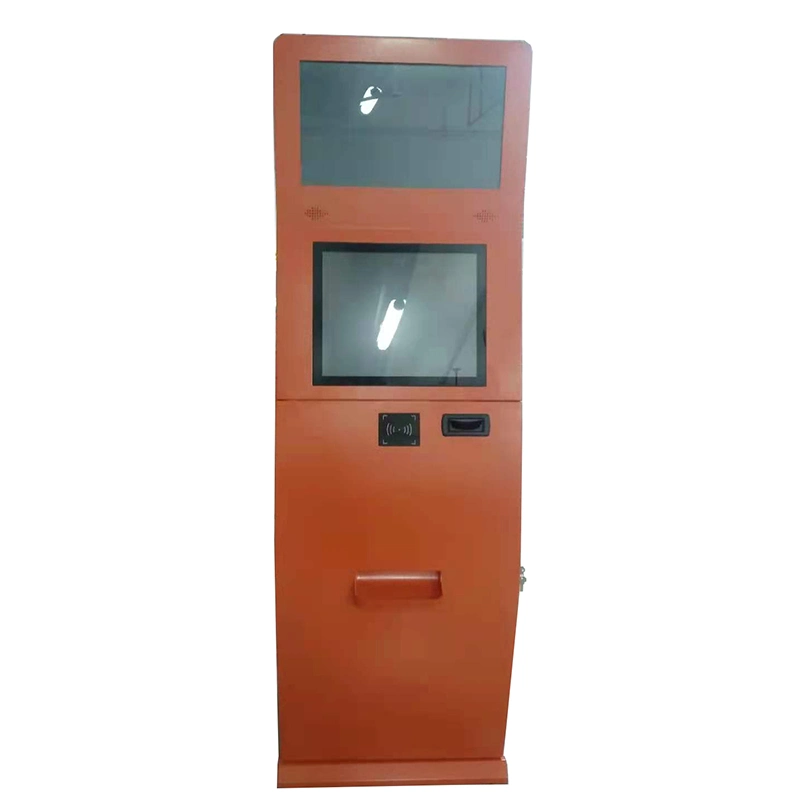 Standing Red Color with Card Dispensing Function Kiosk