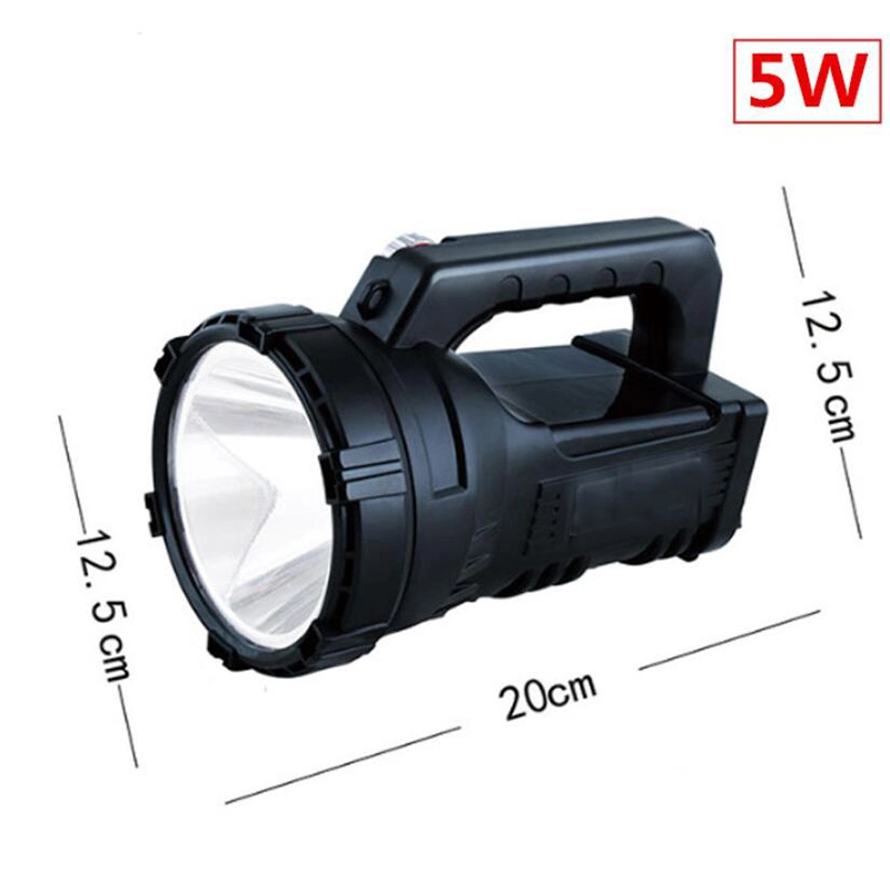 Large Capacity 500 M Strong Light Hand Lamp Outdoor Projector Lightings 5W Portable Patrol Searchlight