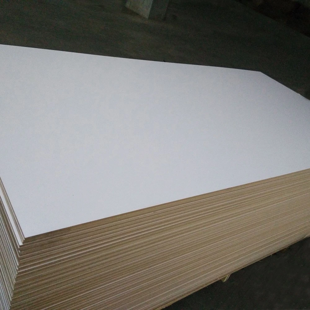 High quality/High cost performance 18mm Glossy White Melamine Plywood for Furniture