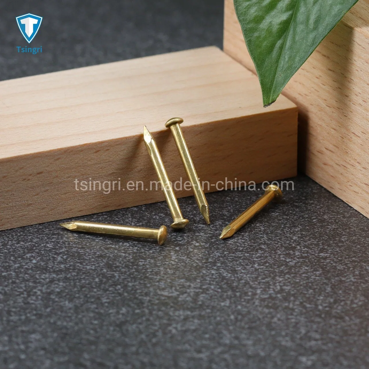 Clavos de cabeza redonda común de cobre de latón puro pequeño TGR/Tsingri para Muebles de madera decorativos personalizados