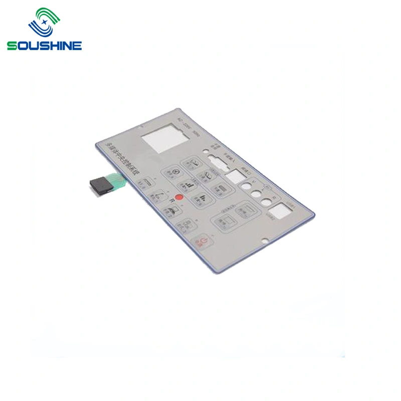 Fábrica de OEM com base PCB Janela Transparente do Interruptor de Membrana cúpula de metal