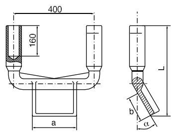 Terminal Connectors for Double Conductors Bolted Type, Type Ssl, Group a