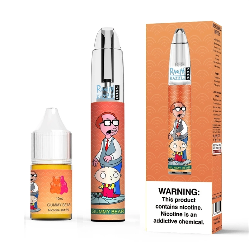 Meilleure vente Randm Dazzle 6 saveurs dans 5000 bouffées Vape stylo jetable