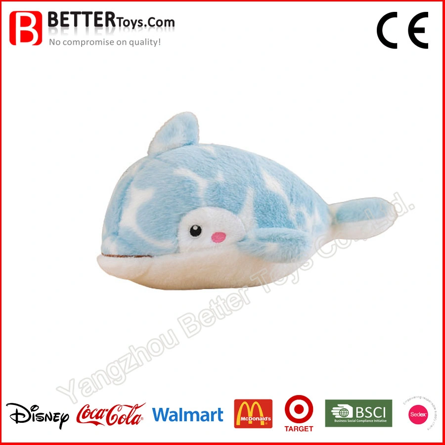 Plush Cartoon Dophin Toy Custom Stuffed Marine Animal