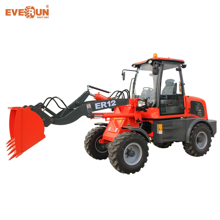 Everun Er12 1200kg 4WD High quality/High cost performance  Small Wheel Loader