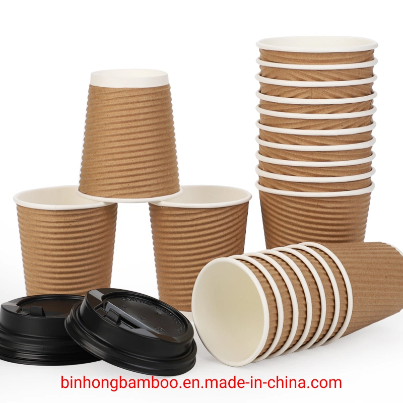 Wholesale/Supplier Custom Printed Disposable Coffee Paper Cup Sleeve Printing with Your Own Logo in 8oz/12oz/16oz/20oz/22oz