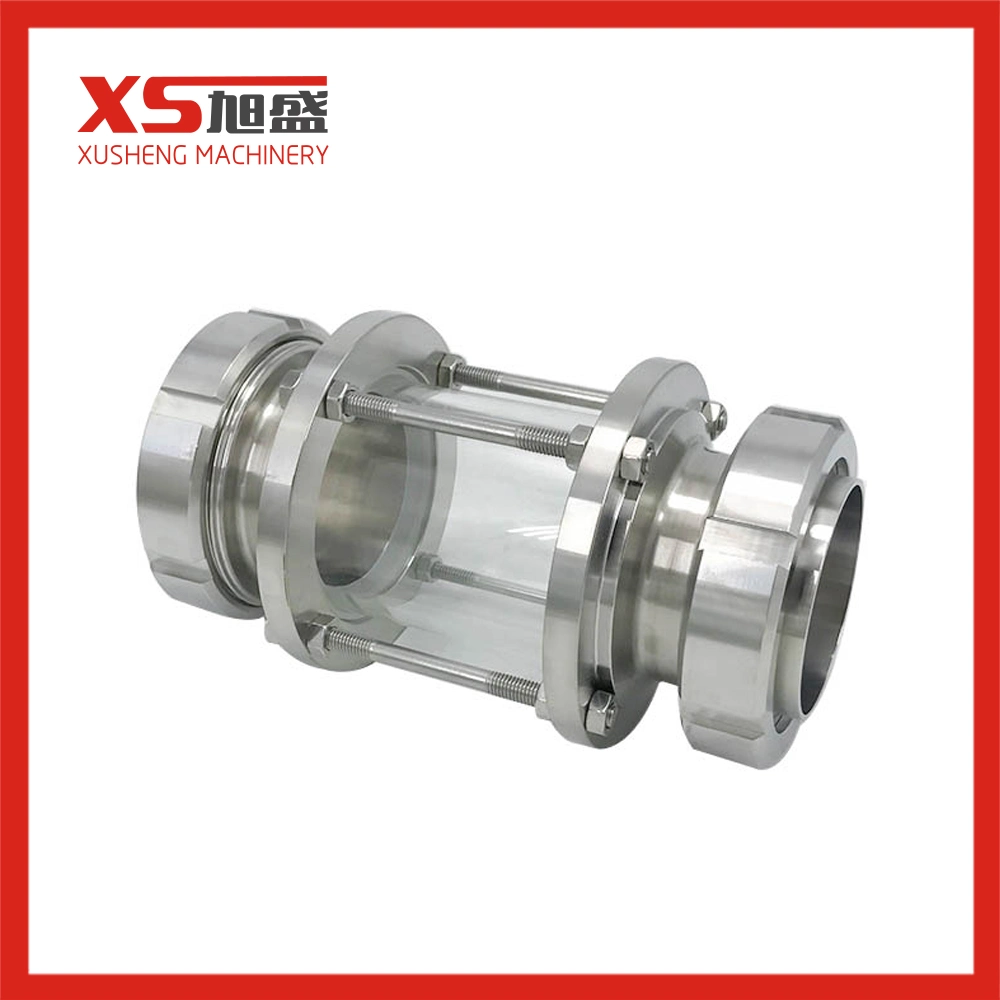 Sanitary Stainless Steel Union End Sight Glass with Nut