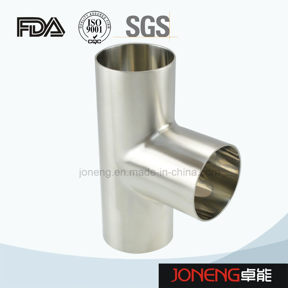 Joneng Stainless Steel Food Grade Welded Equal Tee Joint Pipe Fittings Valve (JN-FT1011) Made in China