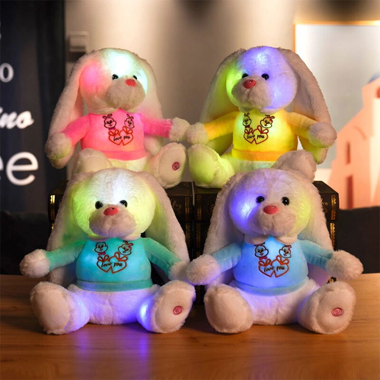 Soft Stuffed Animal Glow in The Dark Rabbit Bunny Plush Toy