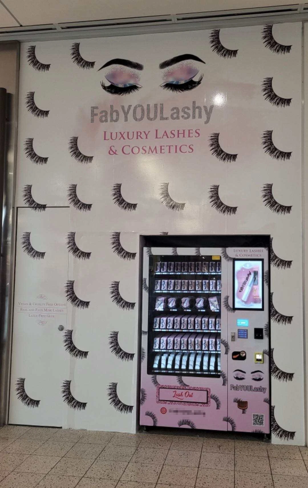 Customized Automatic Touch Screen for Beauty Cosmetics Vending False Eyelashes