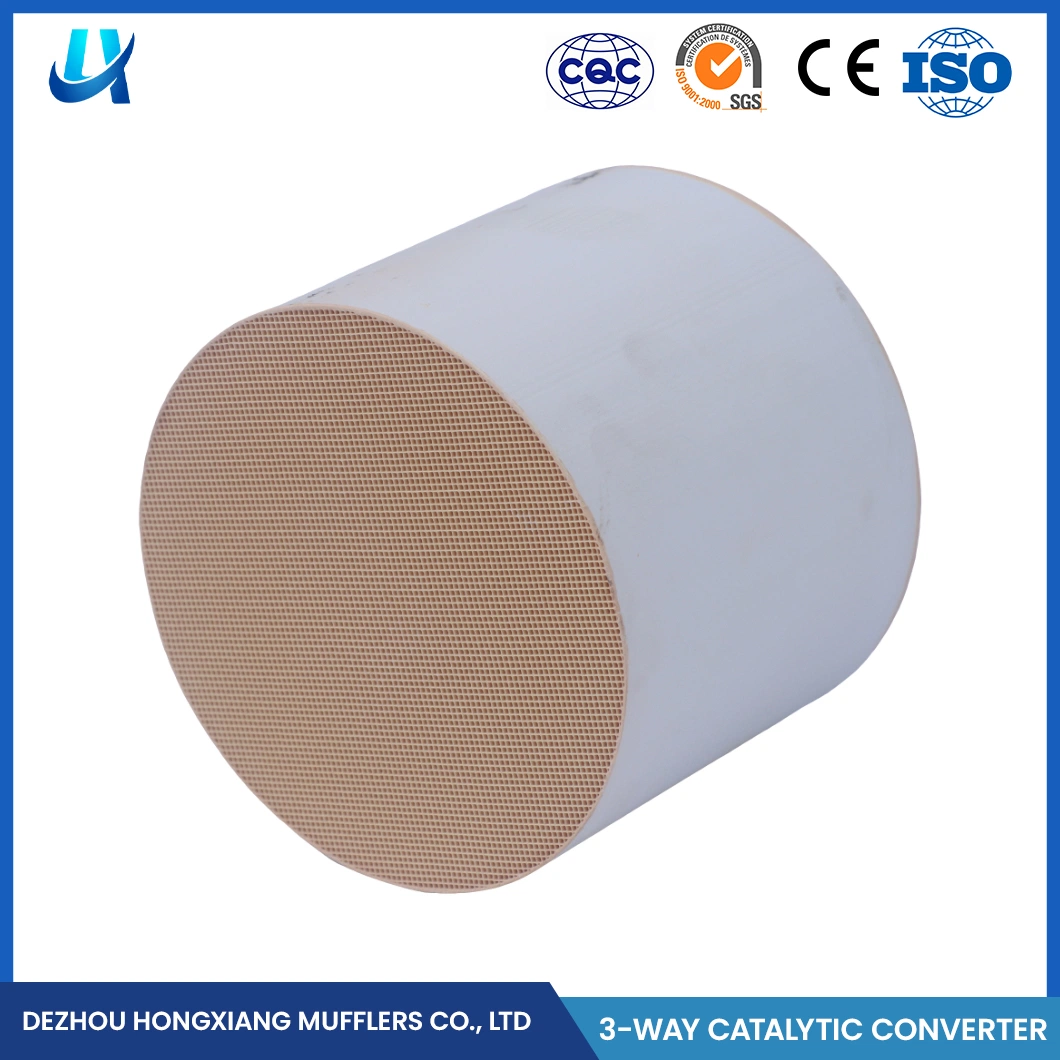 Hongxiang Metallic Catalyst Carrier China Straight Pipe Catalyst Factory OEM Customized Long Life Honeycomb Ceramic Catalyst Carrier